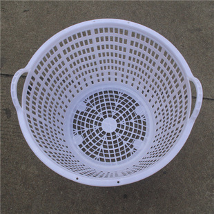 Wholesale Shrimp Basket Round Plastic Basket Thickeneded Round Shrimp Basket Aquatic Product Breeding Plastic Frame Fruit Picking Transport Turnover