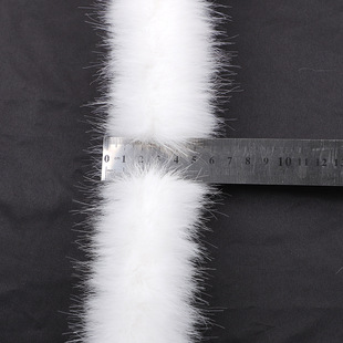 Factory direct supply imitation mink wool strip big wool surface 6CM cloak Chinese clothing raw edge accessories artificial hat strip DIY plush strip