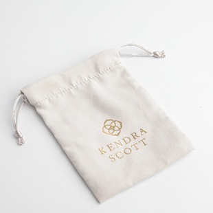 Cross-border hot jewelry storage bag kendra bag flannel bag earrings back plate ear plate necklace version wholesale