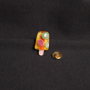 Cute cartoon ice cream cone brooch badge clothes bag accessories decorative trinkets supply