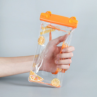 Inflatable Airbag Mobile Phone Waterproof Bag Floating Touch Screen Rainproof Sealed Transparent Bag Cartoon Cute Mobile Phone Waterproof Bag