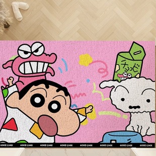 Подушка для входа в дом Crayon Shinchan Подушка для входа в дверь устойчива к грязи и износостойка из ПВХ проволоки