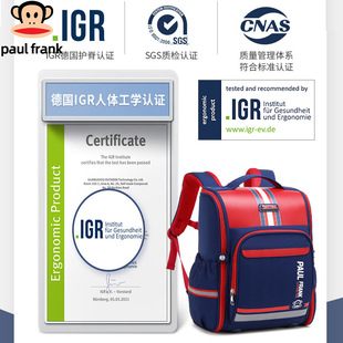 Primary school students to reduce the burden of the ridge light children waterproof wear-resistant dirt-resistant hunchback custom logo gift quality schoolbag