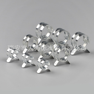 Clamp wholesale 65 manganese white zinc steel belt pinch Cardacro gas pipe clamp Q673 car throat clamp elastic