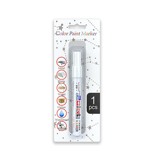 Paint pen white car tire paint pen waterproof non-fading character graffiti color oily construction site marker