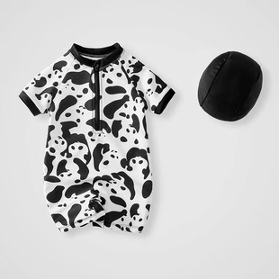 2024 New Children's Swimwear Unisex Swimwear Flat Corner Cartoon Short Sleeve Cute Baby Swimwear