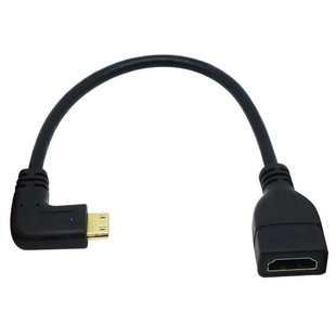 Laptop Camera Converter Minihdmi to Hdmi High-definition Adapter Male to Female Elbow Extension Cable