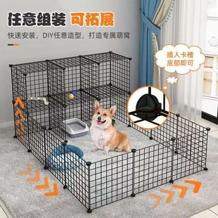 Pet fence dog fence indoor blocking dog cat door fence cage iron mesh fence anti-escape isolation door