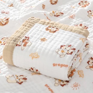 Sencheng Baby Cotton Class A Package Soft and Breathable Six-Layer Integrated Children's Bath Towel Kindergarten Quilt