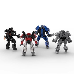 Стройные блоки MOC, совместимые с мини-компактным частицами Lego и экзоскелетом Pacific Rim