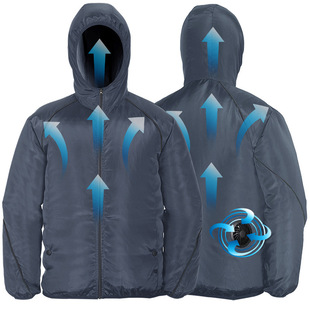 Summer Outdoor Smart USB charging fan clothes sun protection cooling long sleeve hooded men's and women's air conditioning clothes cross-border hot sale