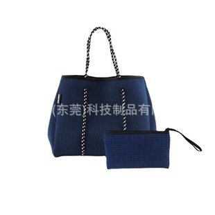 Customized Neoprene Perforated Fashion Women's Bag, Diving Material Beach Bag, Perforated Bag, Casual Bag