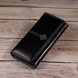 New Korean European and American Fashion Simple Women's Soft Leather Long Zipper Wallet Trendy Multi-Card Cute Wallet