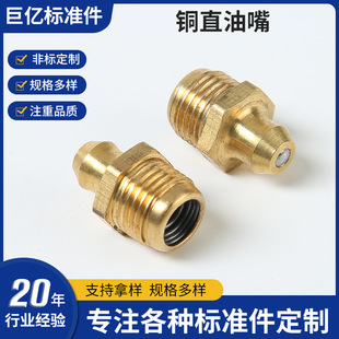 Copper straight nozzle copper nozzle copper oil nozzle head copper oil gun oil nozzle straight bent Nozzle nozzle oil Cup M6-M14