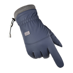 Gloves men's winter warm touch screen outdoor ski bike motorcycle riding waterproof cotton gloves men wholesale