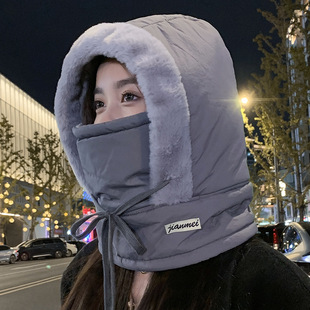 fleece-lined Warm Northeast Ear Protecting Lei Feng Hat Men's Outdoor Skiing Knitted Hat Women's Riding Anti-wind and Snow Hat Tide