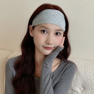 Spring and Summer Foreign-style Yuezi Hair Belt Pregnant Women's Postpartum Hair Belt Wide-brimmed Big Head Bandwidth Headscarf Windproof and Forehead Protection