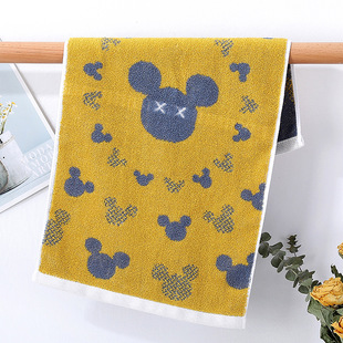 Children's towel pure cotton baby special cotton household lint-free face towel absorbent cartoon kindergarten
