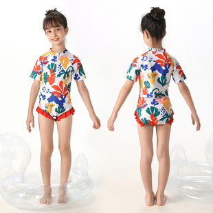 Clothes Quick-drying Clothes Children's Summer Small and Medium-sized Western-style New Children's Summer Clothes Girls' Swimwear Swimwear