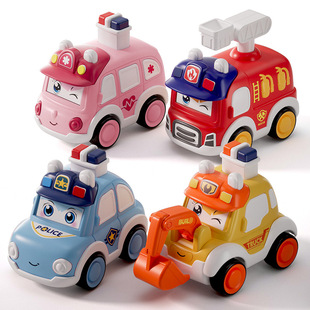 Q cute children Press car ambulance police car cartoon drop-resistant sliding stall hot selling boy toys wholesale