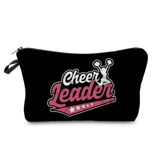 Factory Direct supply gymnastics printing cosmetic bag cheerleading pattern wash storage bag can be used repeatedly clutch