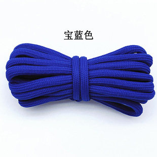 Factory wholesale 5mm thick round shoelace boots outdoor dad shoes sports white shoes casual shoes shoelaces
