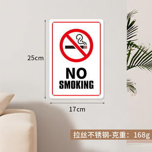 Cross-border Acrylic No Smoking Signs NoSmoking Signs Foreign Trade Signs All English Warning Signs