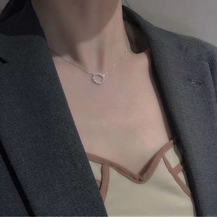 S925 Серебряное легкое роскошное ожерелье с диким приливом ключицы женская бабочка минималистская нишу высокого уровня темпераментная цепочка свитера