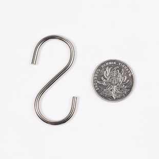 Wholesale Wholesale in stock small S-shaped hook hanging strip hook electroplating hardware S iron hook metal small S hook small crafts