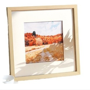 Simple creative square wooden square photo frame wall 6 7 inch 8 10 12 14 photo frame wholesale