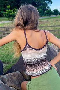 2022 Summer European and American New Foreign Trade Amazon Fashion Vest Sling Knitwear Women