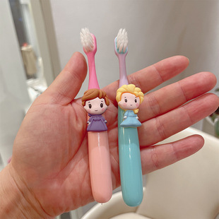 Little Princess series Children's toothbrush 2-6 years old macaron fine soft fur baby small brush head Gum Protection tooth protection toothbrush
