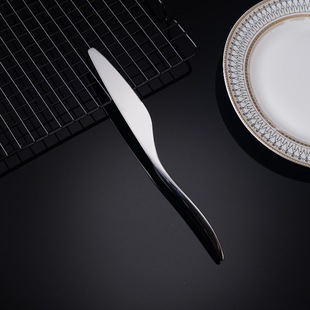 Forging craft 304 stainless steel tableware elegant Western restaurant steak dinner knife, fork and spoon high-end hotel set thickened