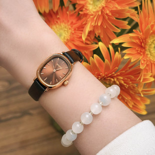 Korean Style All-match Casual Watch Women's Oval Small Dial Student Temperament Small Mori Style High-value Lightweight