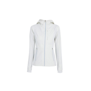New winter women's yoga clothes hooded jacket soft shell outdoor hiking Cro * s slim warm sports jacket