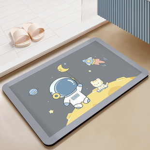Bathroom Mat Strong Absorbent Anti-slip Mat Diatom Mud Mat Household Toilet Door Quick-drying Good-care Foot Mat