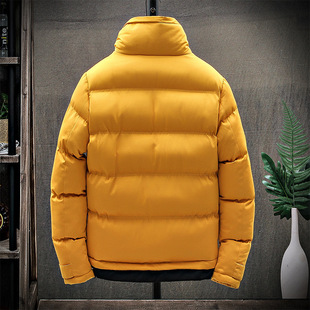 Winter New Style Cotton-padded Clothes Men's Casual Cotton-padded Coat Teenagers Fashionable Thickened Warm Jacket Men's Lamb Velvet Lapel Cotton-padded Clothes