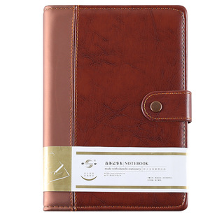 Shenshi vintage imitation leather thickened diary men's business notebook office a5 notebook custom wholesale