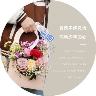 Flower Packaging Box Gift Valentine's Day Special Flower Packaging Box Spring Festival Portable Flower Box DIY Floriculture Packaging