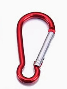 Factory No.5 gourd-shaped mountaineering buckle spring aluminum alloy backpack hoist mountaineering hook mountaineering buckle aluminum black