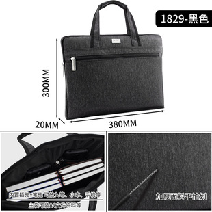 Business Briefcase Handbag File Bag 2025 New Men's Commuter Oxford Canvas Waterproof Office Tote Bag Large