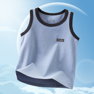 Children's Vest Cotton Teenagers Middle and Big Children Student Vest Boys and Girls Summer Sleeveless Vest