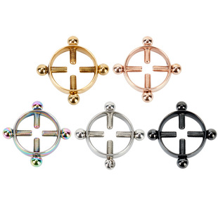 Stainless steel jewelry accessories wholesale DIY accessories body piercing Amazon cross-border hot selling non-perforated breast ring