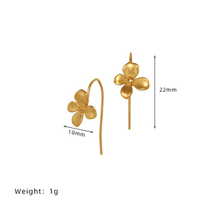 ED108 Osmanthus Ear Hook Small Sweet Flowers Summer Earrings Titanium Steel Plated 18K Gold Not Easy to Fade Jewelry