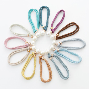 Cross-border supply simple luminous pearl curtain strap wholesale punch-free adjustable pull-out curtain lace-up ribbon