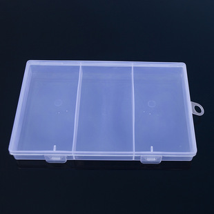 Transparent Plastic PP Box Rectangular Lid Sample Parts Box Jewelry Tool Accessories Fishing Gear Packaging Storage Box