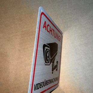 Amazon Customized Aluminum Alloy Monitoring Plate Brushed Surface Printing and Paint with Adhesive Backing