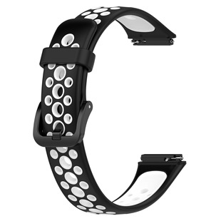Для браслета HUAWEI 7 двухцветный ремешок с круглым отверстием HUAWEI band7 контрастный цвет ремешок с отверстием дышащий браслет
