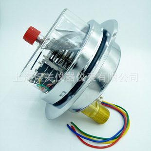 YNXC100ZT 25Mpa 30VA water pump pressure controller axial with edge shock-resistant electric contact pressure gauge