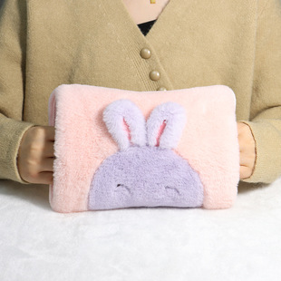 Customized Cartoon Plush Double-Plug Electric Hot Water Bottle to Warm Hands and Feet, Cute and Warm Baby, Factory Direct Sales, Reliable Quality